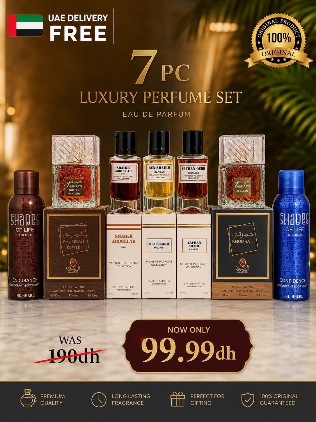 7 PC Luxury Perfume Set