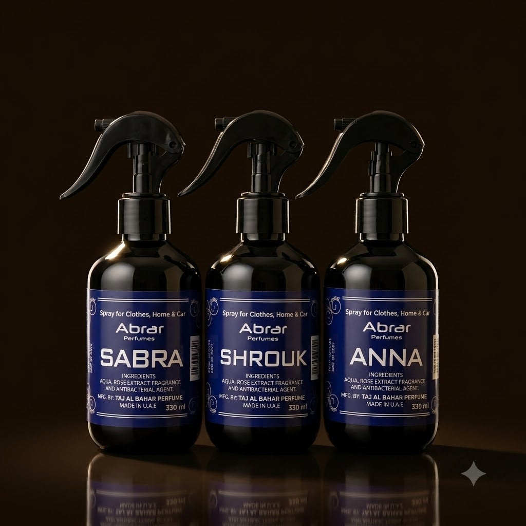 Abrar Refresh Spray Trio - Sabra, Shrouk & Anna (3 x 330 ml)