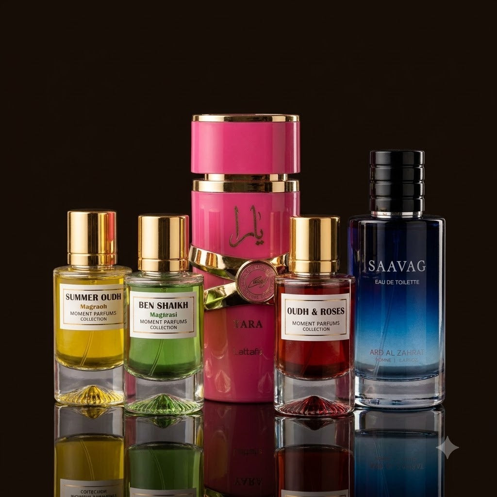 Amazing 7 PC Fragrance Set - Yara Candy, Saavag & Moment Parfums